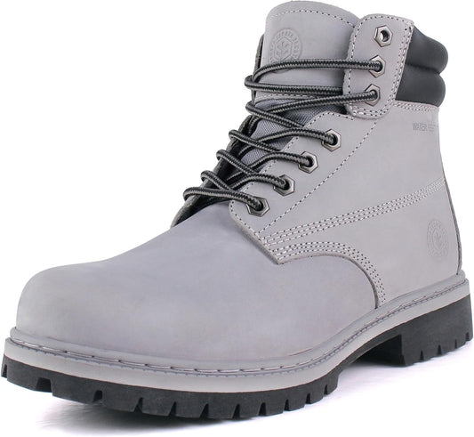 Jacata Men's Water Resistant Leather Work Boot for Tough Jobs