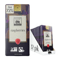 Endangered Species Dark Chocolate Bar with Raspberries - 72% Cocoa