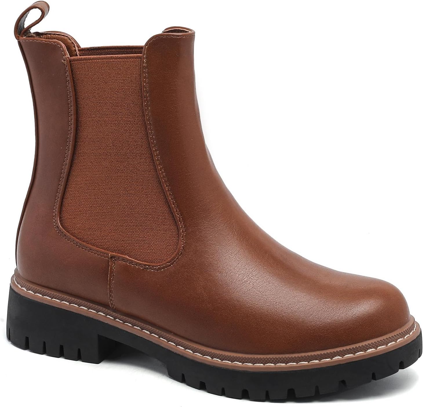 Womens Chelsea Boots with Lug Sole Ankle Booties for Style