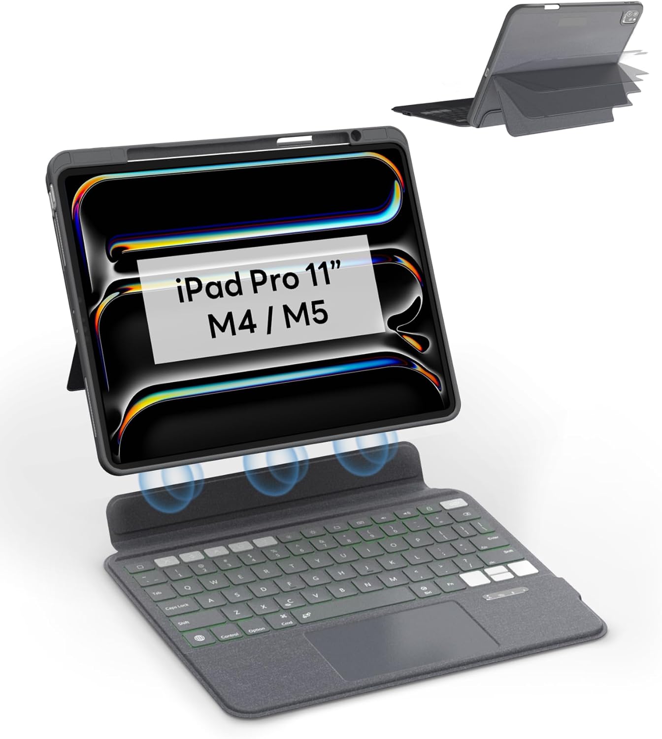 EIP Bluetooth Keyboard Case for iPad Pro 11 inch with Trackpad