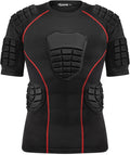 Zicac Padded Compression Shirt for Football and Rugby Players