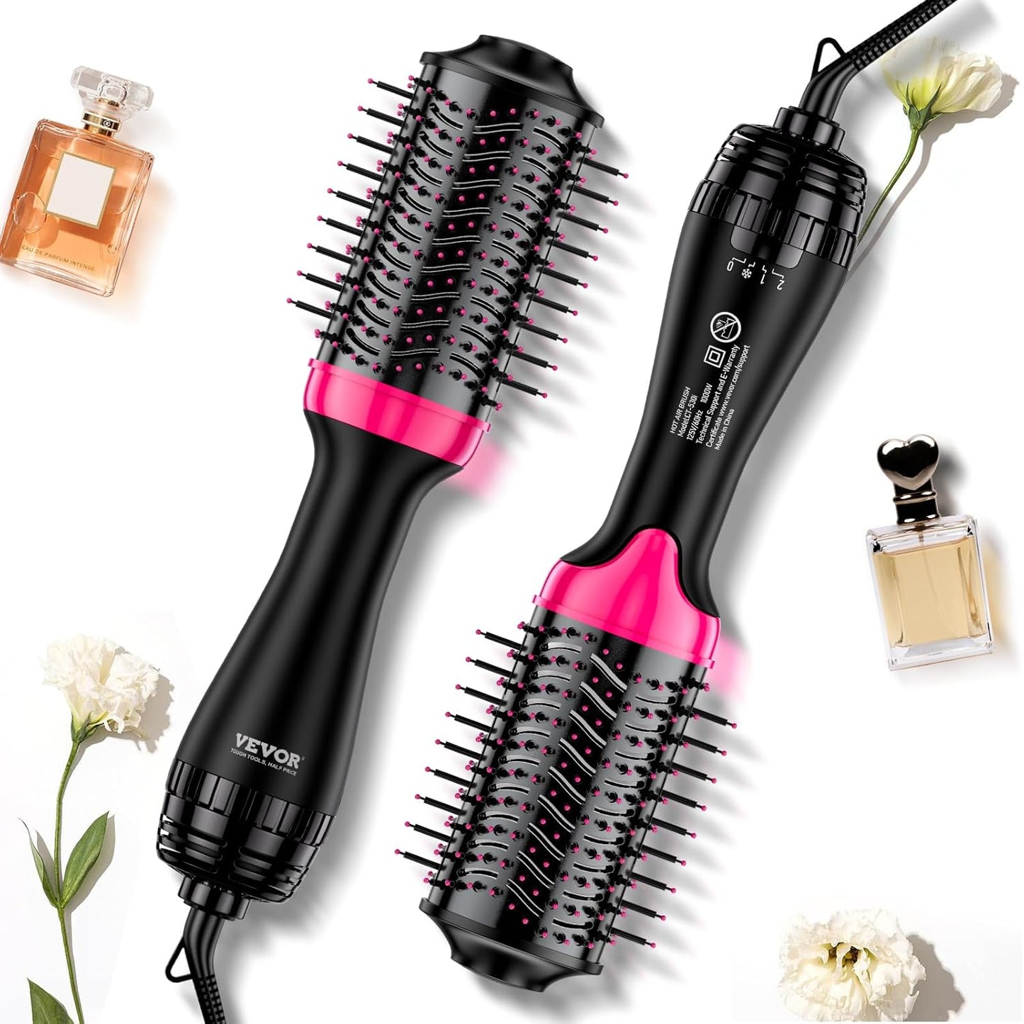 VEVOR 4-in-1 Hair Styler Brush - Less Frizz, More Volume!