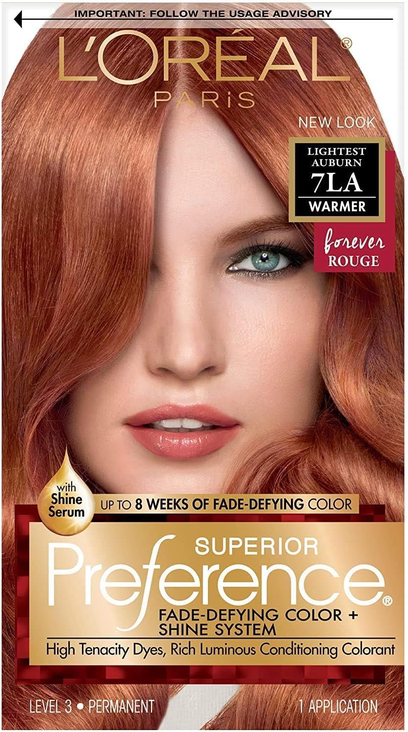 L'Oreal Superior Preference 7LA Lightest Auburn Hair Color