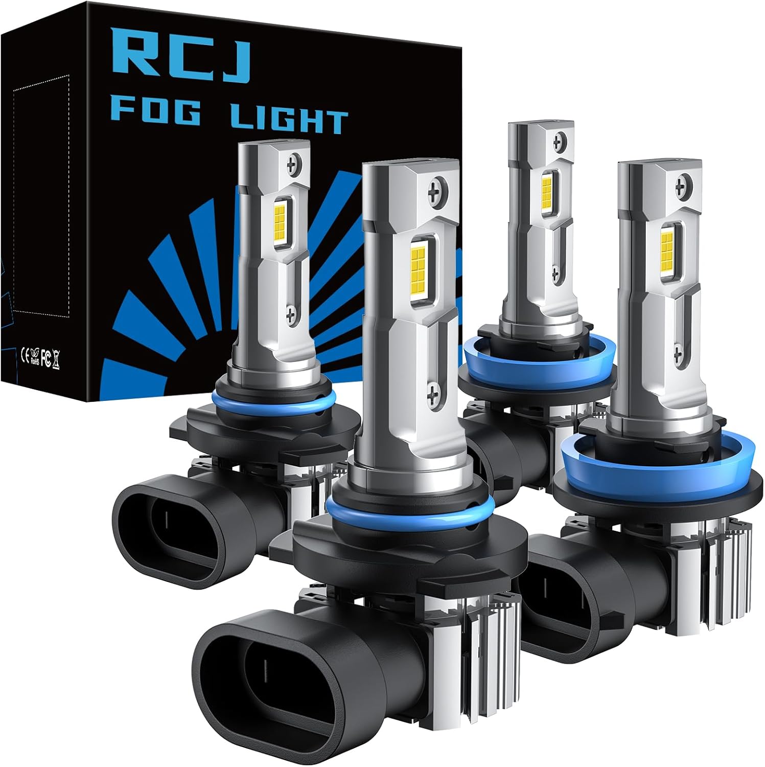 9005 H11 Bulbs Combo with 32000LM Brightness for Safety