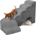 Dog Stairs for Small Dogs - Stable Foam Pet Steps for High Bed