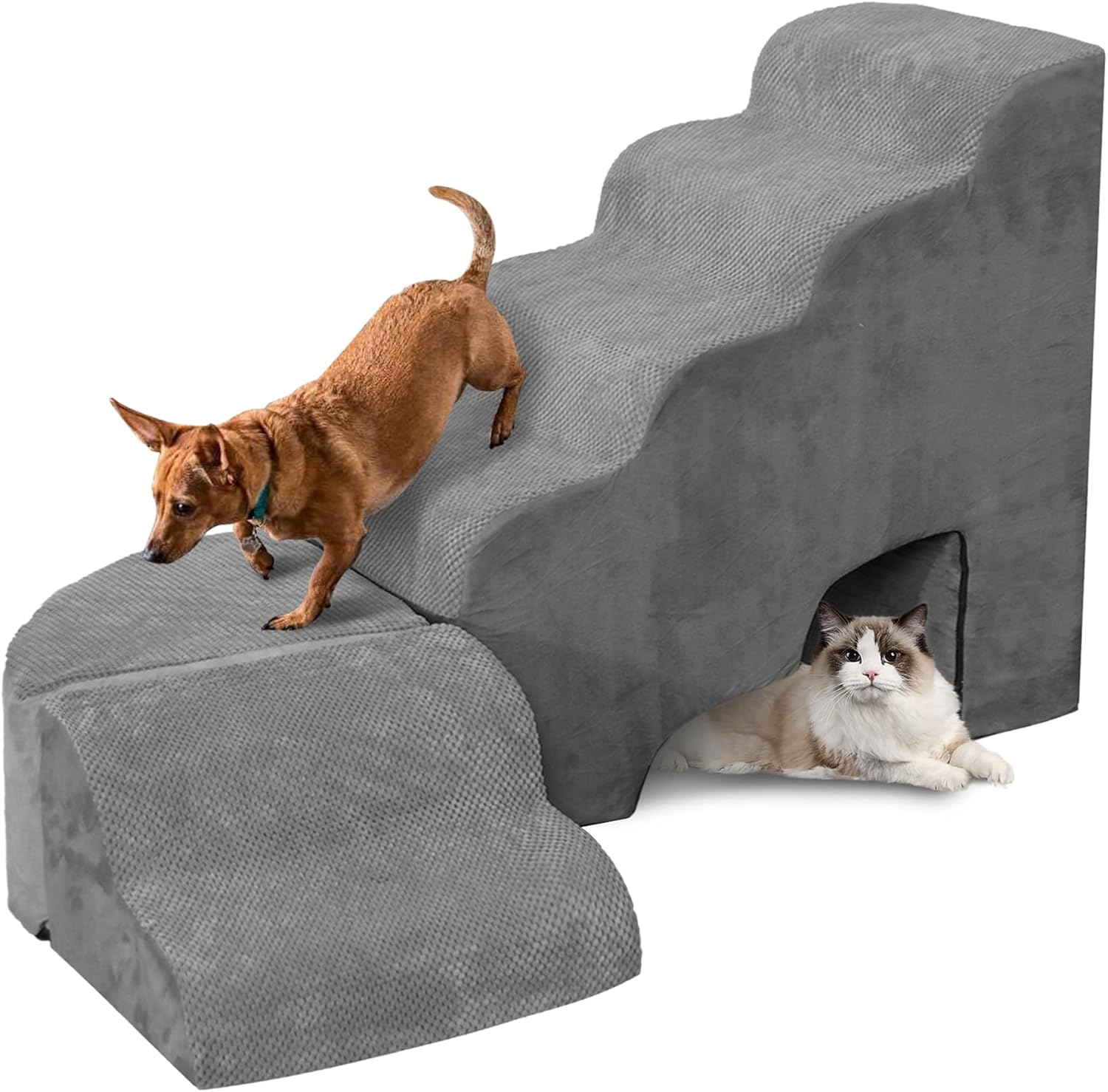 Dog Stairs for Small Dogs - Sturdy Foam Steps for Pets