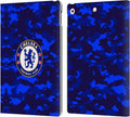 Chelsea Football Club Camouflage Crest Leather Flip Case for iPad 10.2