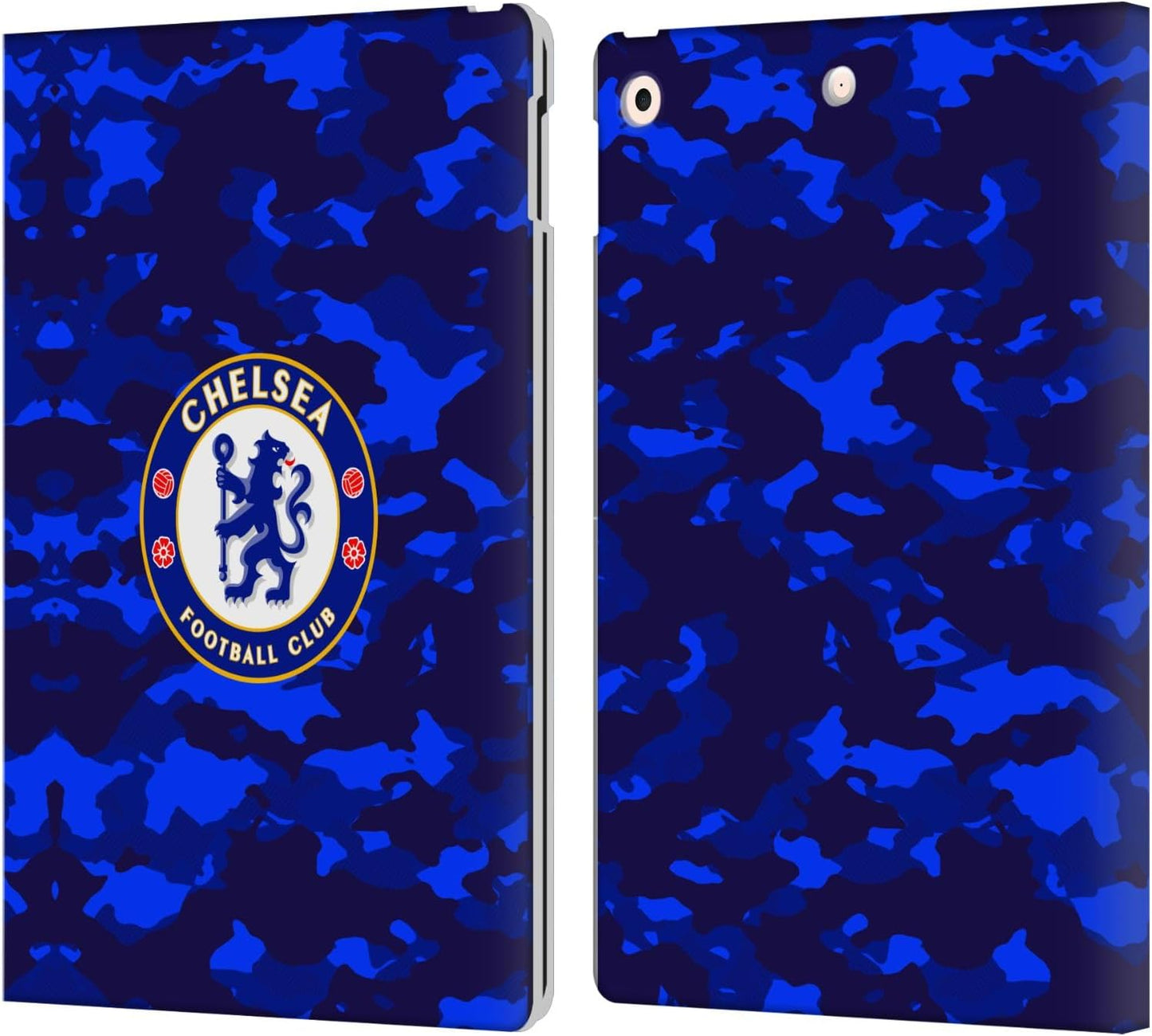 Chelsea Football Club Camouflage Crest Leather Flip Case for iPad