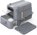 Enclosed Stainless Steel Cat Litter Box with Odor Control - XL Durable