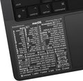 Mac OS Shortcuts Sticker Pack 100pk - Clear/White MacBook Cheatsheet