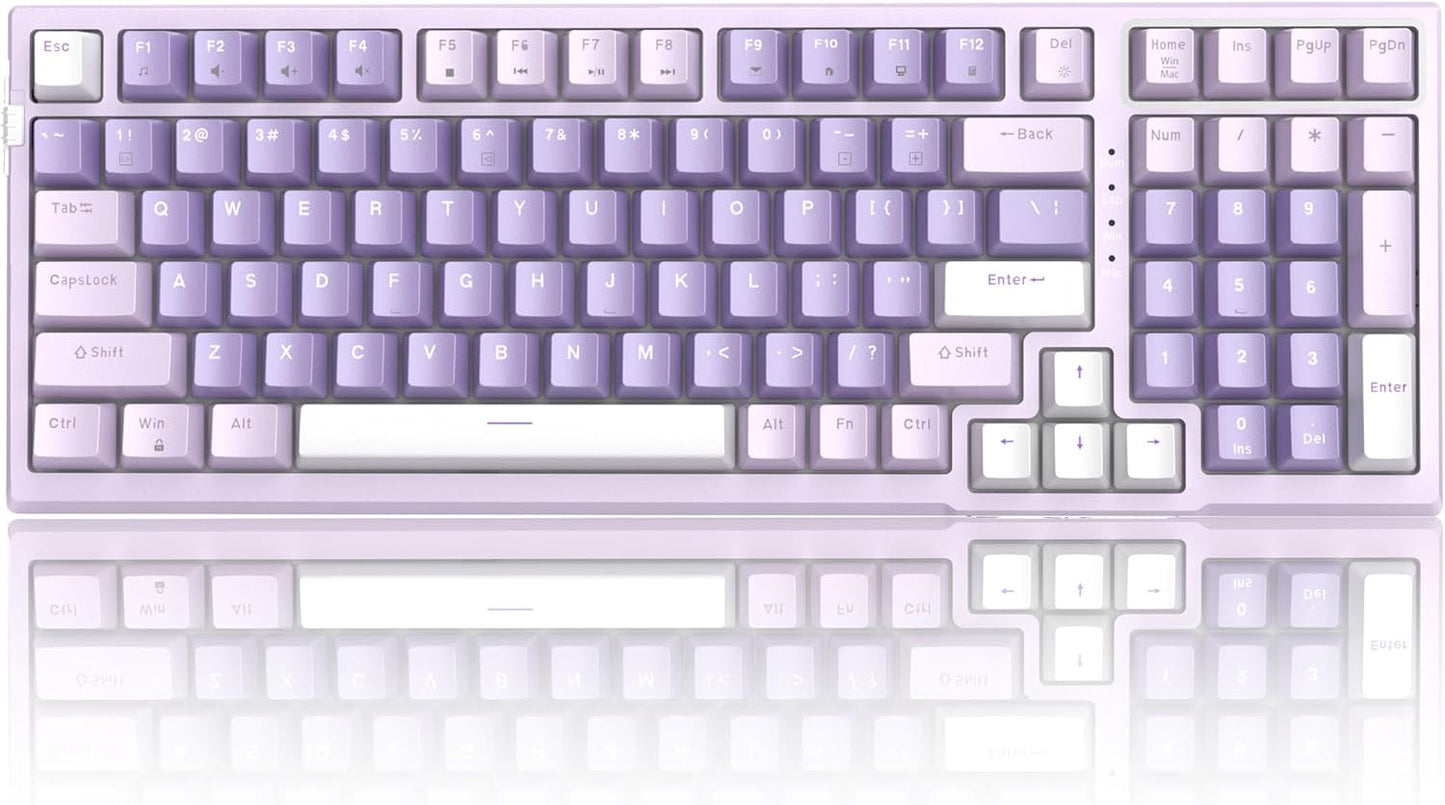 Customizable Creamy Violet Mechanical Keyboard