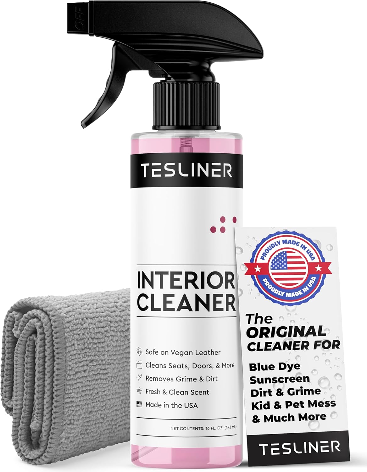 Tesla Seat Cleaner & Stain Remover for Vegan Leather Care