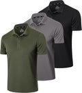 Mens Polo Shirt Moisture Wicking Dry Fit Performance - Lightweight air