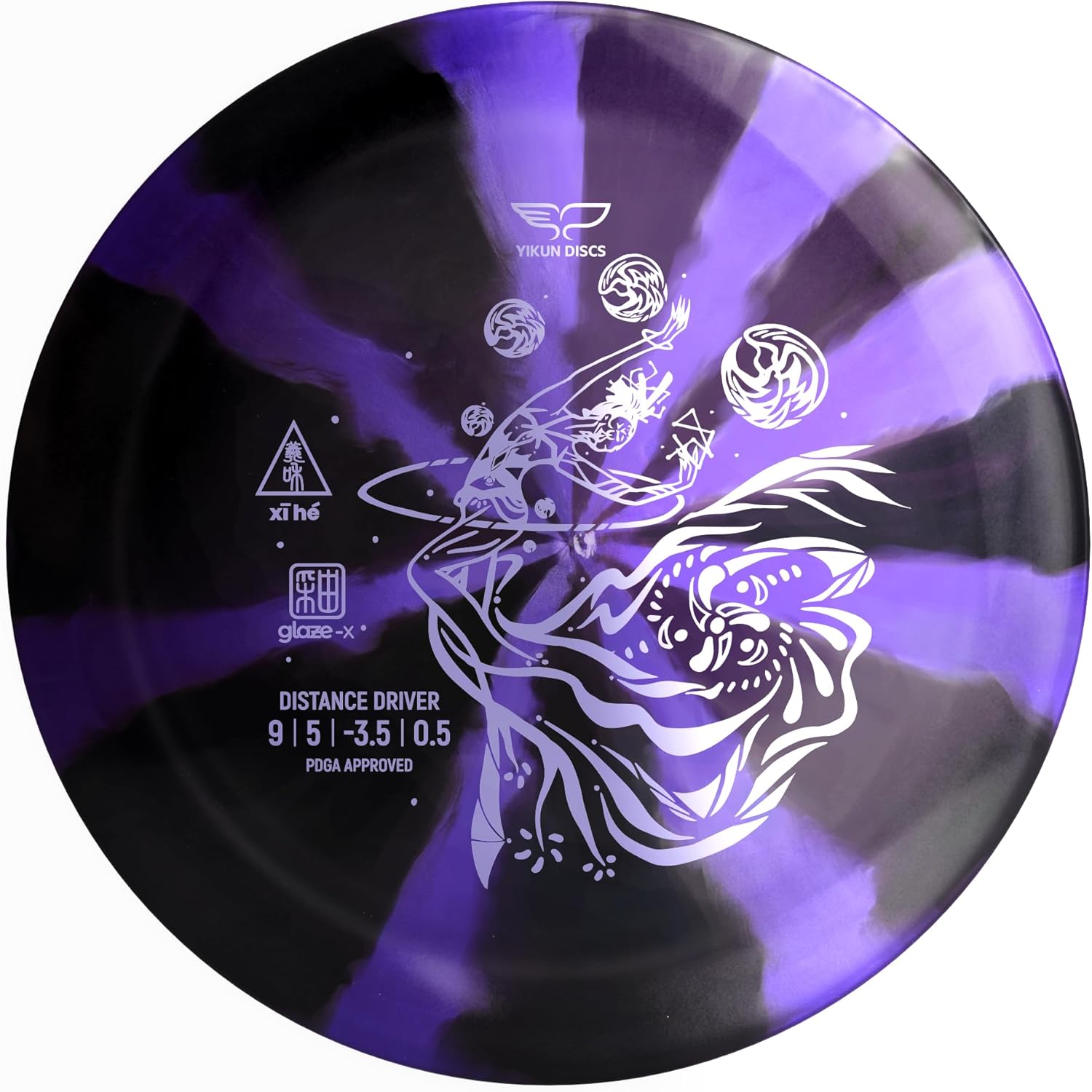 Yikun Glaze Line xihe Distance Driver - PDGA Approved