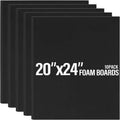 20x24 Black Foam Boards Pack of 10 - Sturdy 3/16 in Presentation