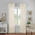 Jolie Crushed Semi-Sheer Curtain - Elegant Tie-Top Design