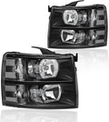 Headlight Assembly Compatible with 2007-2014 Chevy Silverado - Clear
