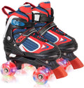 Nattork Kids Roller Skates for Boys Girls - Adjustable Quad Skates