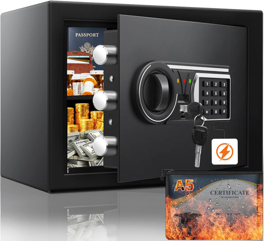 1.2 Cu Ft Fireproof Home Safe for Valuables and Documents