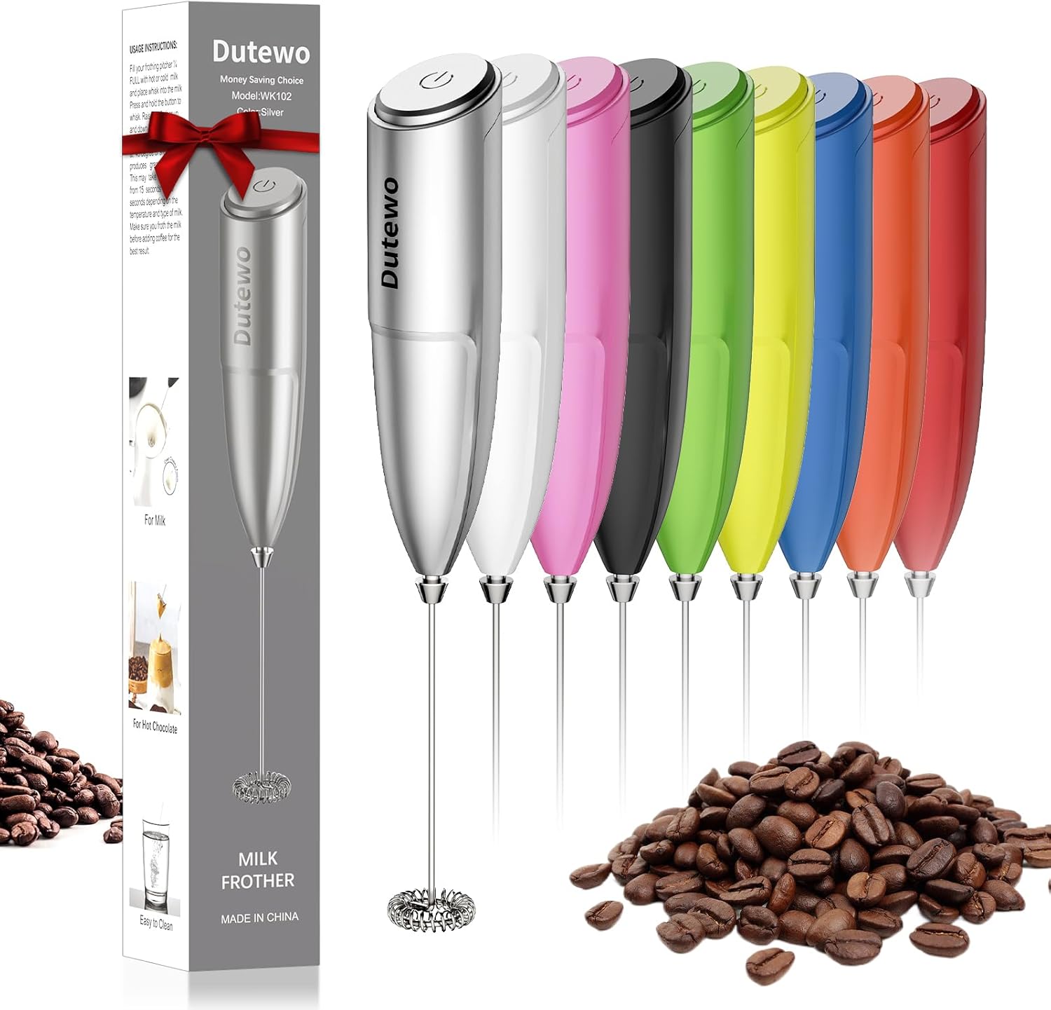 Dutewo Hand Mixer Milk Frother - Perfect Foam Every Time