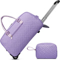 Duffle Bag for Travel Weekender with Wheels and Shoe Compartment