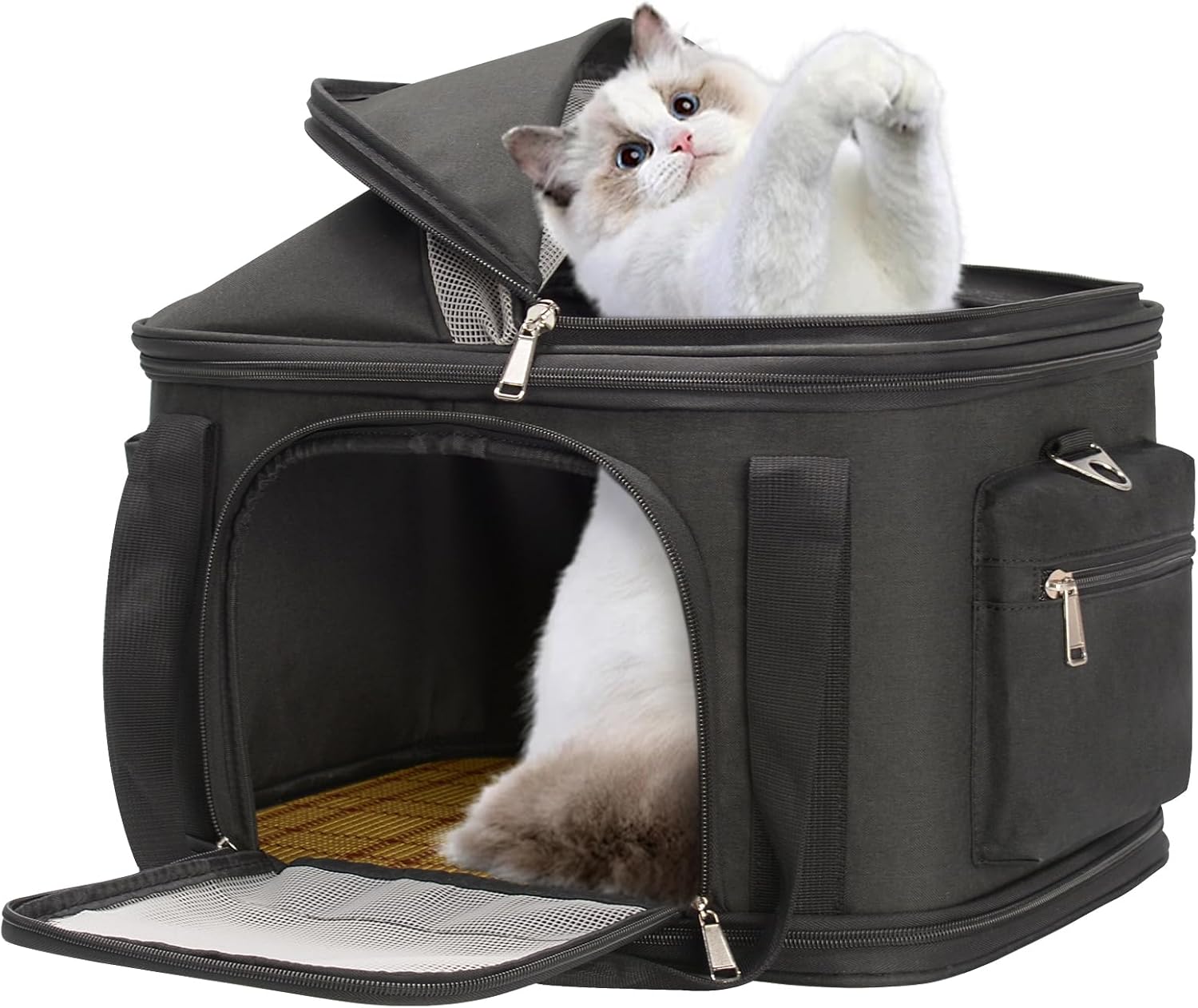 Pet Carrier Soft-Sided Travel Tote Bag for Small Dogs and Cats