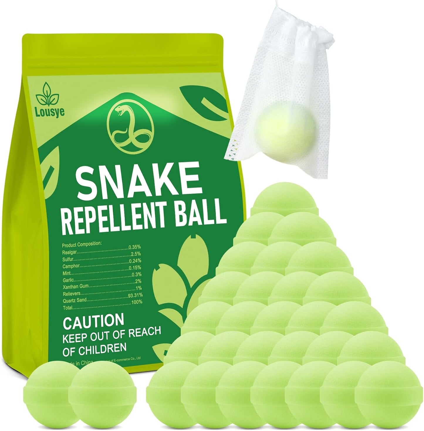 Lousye 30 Pack Snake Repellent for Yard - Powerful Protection