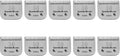 10 Pack Detachable Pet Dog Clipper Blades Size 30 - Fine 0.5mm Cut