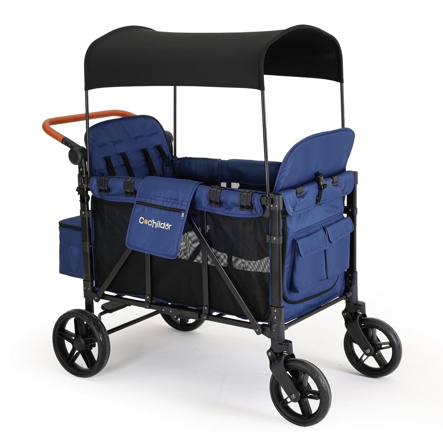 Elite 4-Seater Wagon Stroller for 2-4 Kids with Canopy