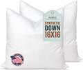 Pillowflex Synthetic Down Alternative Pillow Inserts for Shams - Plush