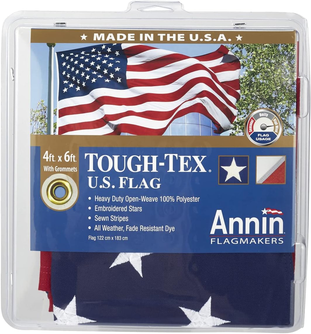 Tough Tex US Flag 4-Feet x 6-Feet by Annin Flagmakers Review