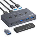 USB 3.2 Switch Selector 4 Computers - Fast 10Gbps USB Sharing