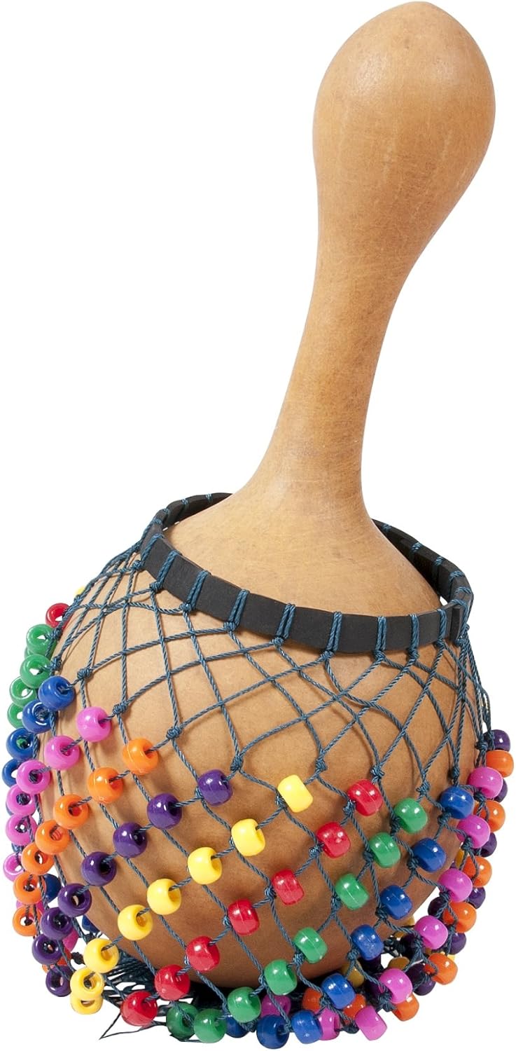 Overseas Connection Shekere - Multicolor Wooden Shaker for Music