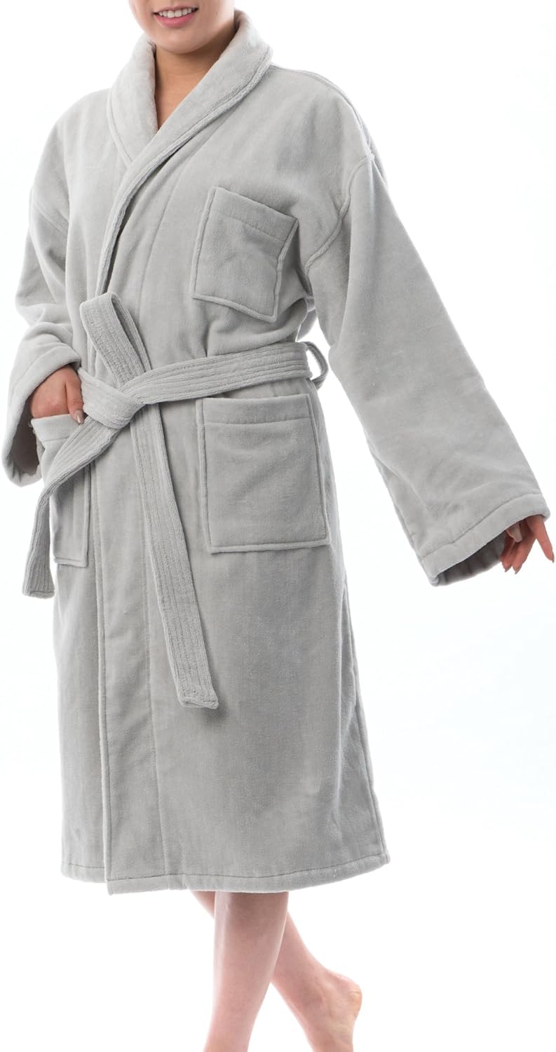 Blair Womens Cotton Terry Cloth Bathrobe for Ultimate Comfort