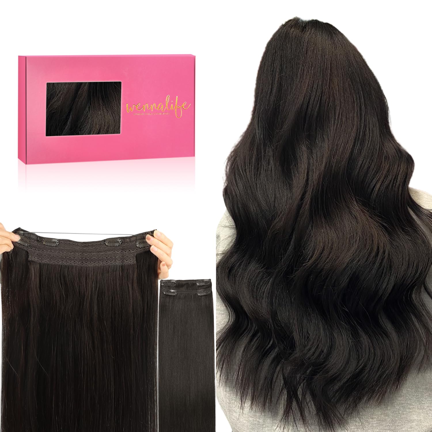 WENNALIFE Wire Hair Extensions for Natural Volume and Length