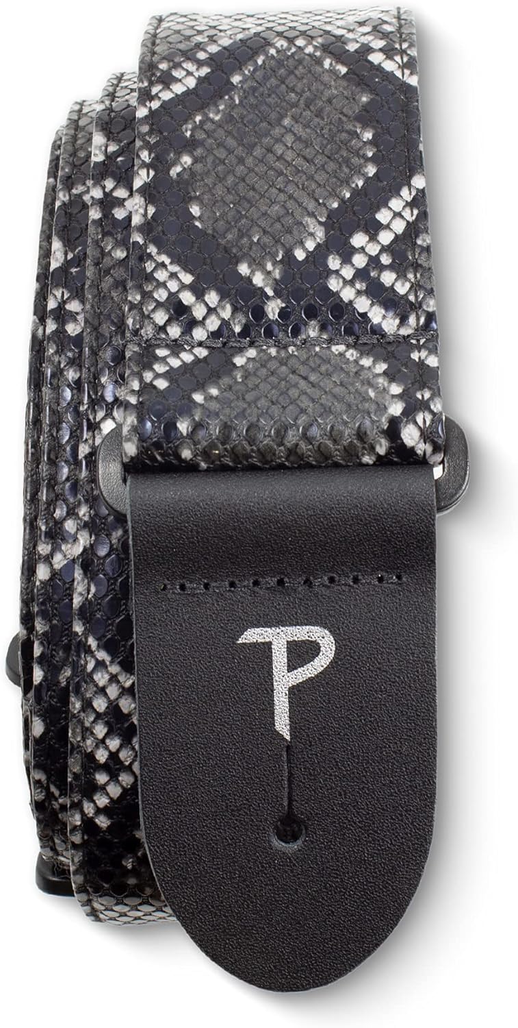 Adjustable Snake Print Guitar Strap for Maximum Comfort