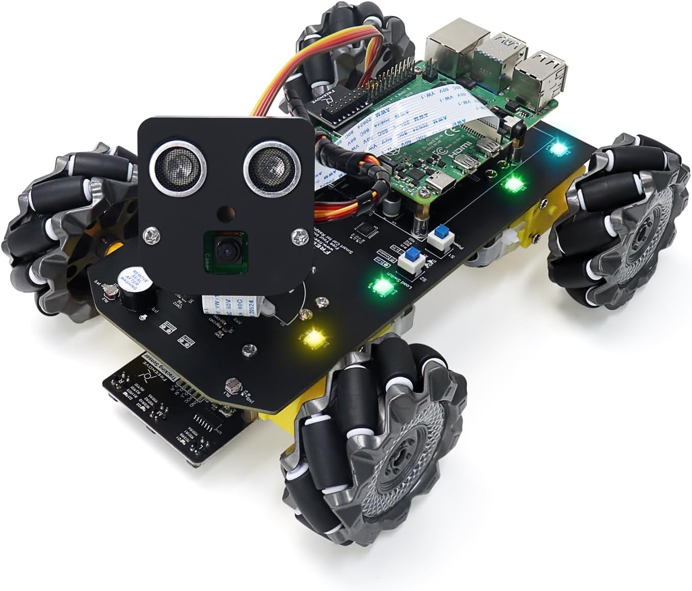 Freenove Mecanum Wheel Car Kit for Raspberry Pi with Tracking