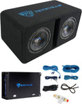 Rockville DK58 Dual 8ft 1600W Loaded Subwoofer Enclosure - Deep Bass
