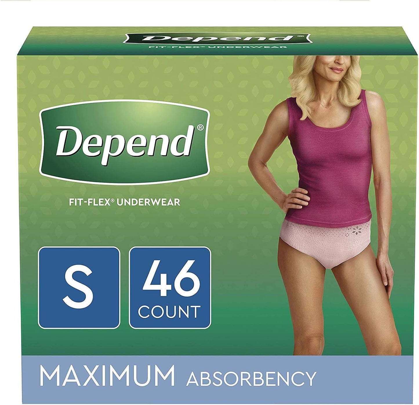 Depend FIT-FLEX Incontinence Underwear for Women, Maximum Absorbency