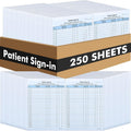 250 Pack Patient Sign in Sheets HIPAA Compliant - 3 Part Peel Off