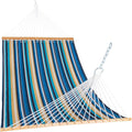 12FT Quilted Fabric Double Hammock with Pillow - Comfortable 2-Person