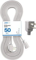 Appliance Extension Cord 50ft Heavy Duty 14 Gauge - Flat Space Saver