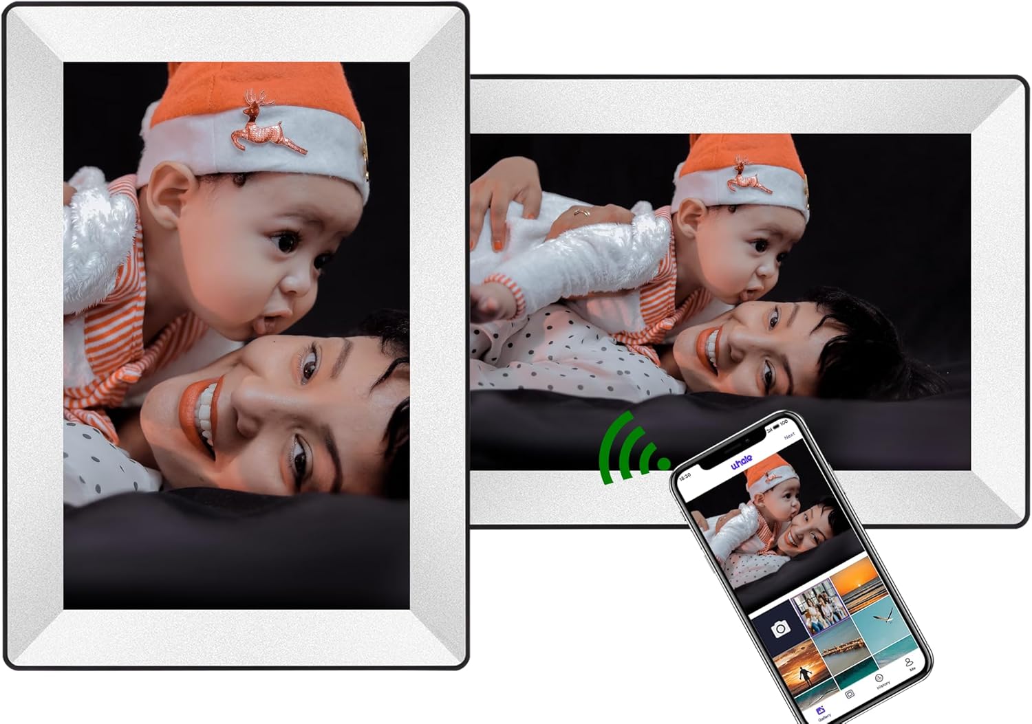 10.1 Inch Digital Picture Frame with WiFi and 16GB Storage