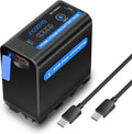 NP-F970 10500mAh Battery with PD 30W USB-C Fast Charge - Upgraded