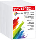 Simetufy 32 Pack 11 x 14 in Canvas Boards - Pre-Primed Value Pack
