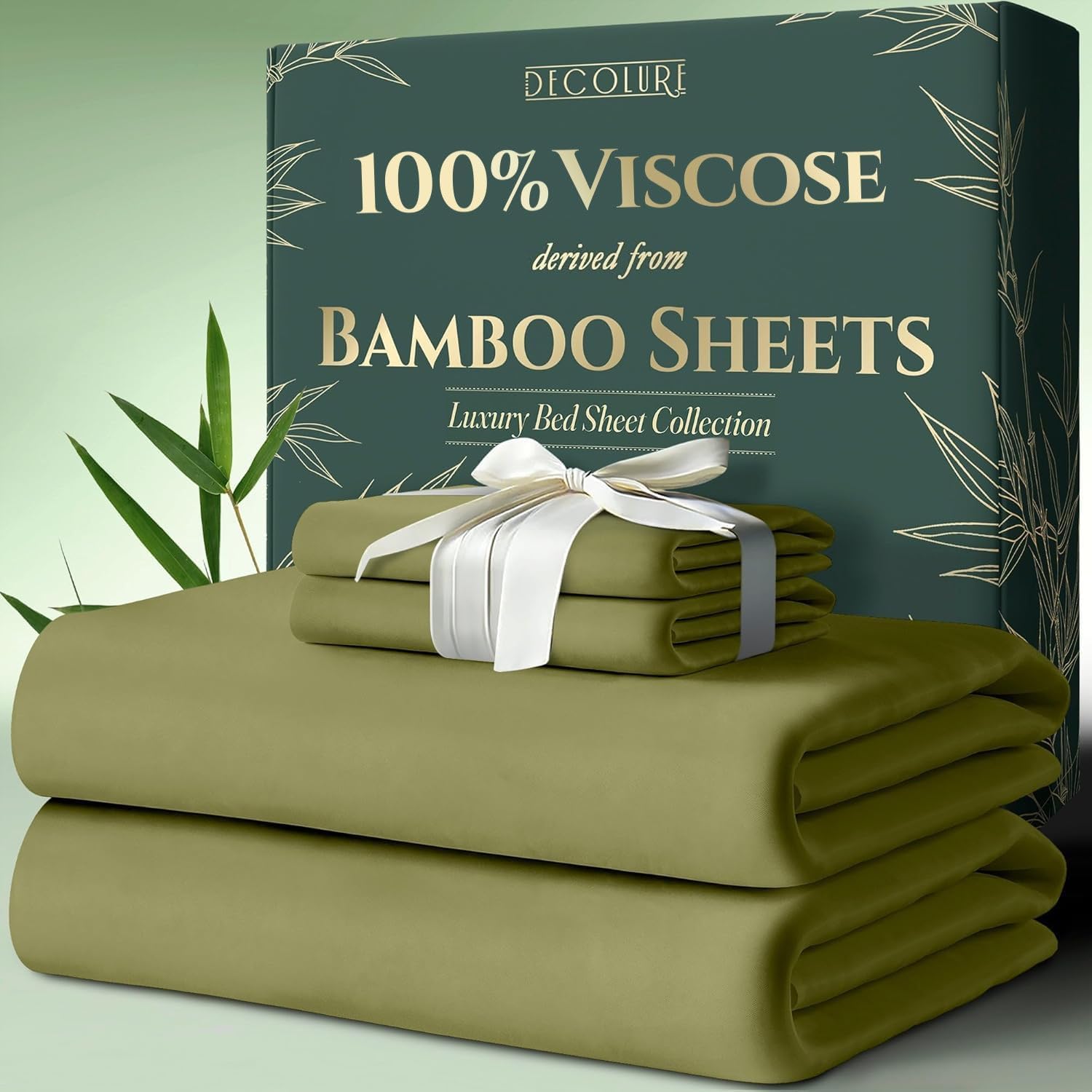Viscose Derived from Bamboo Twin Bed Sheets - Ultra Soft Comfort
