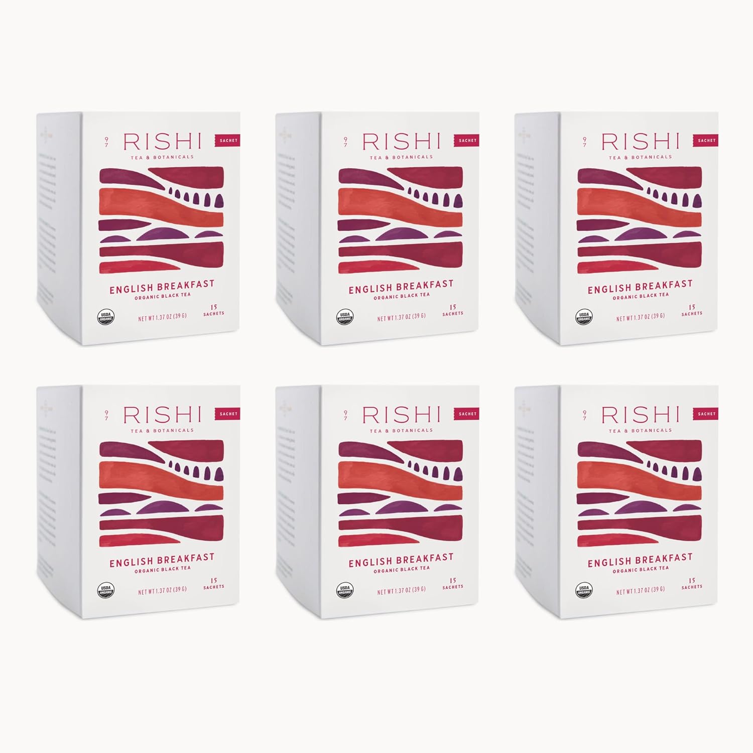 Rishi Tea English Breakfast Tea Bags - Organic & Energizing