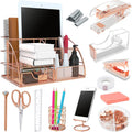 Rose Gold 13PCS Office Desk Organizer Set by YOLOZAI
