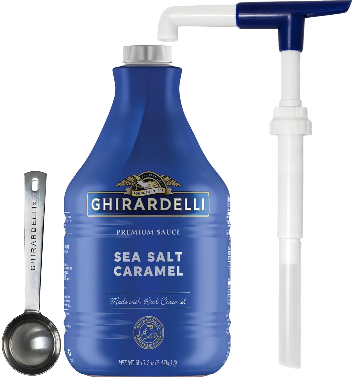 Ghirardelli Sea Salt Caramel Sauce for Desserts and Drinks