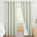 NICETOWN Sage Green Blackout Curtains for Elegant Home Decor